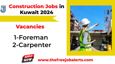 Foreman and Carpenter Jobs in Kuwait 2024