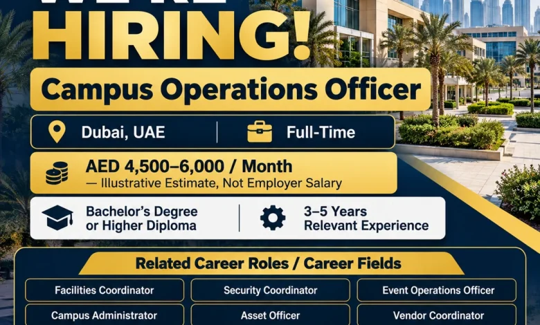 Campus Operations Officer Dubai